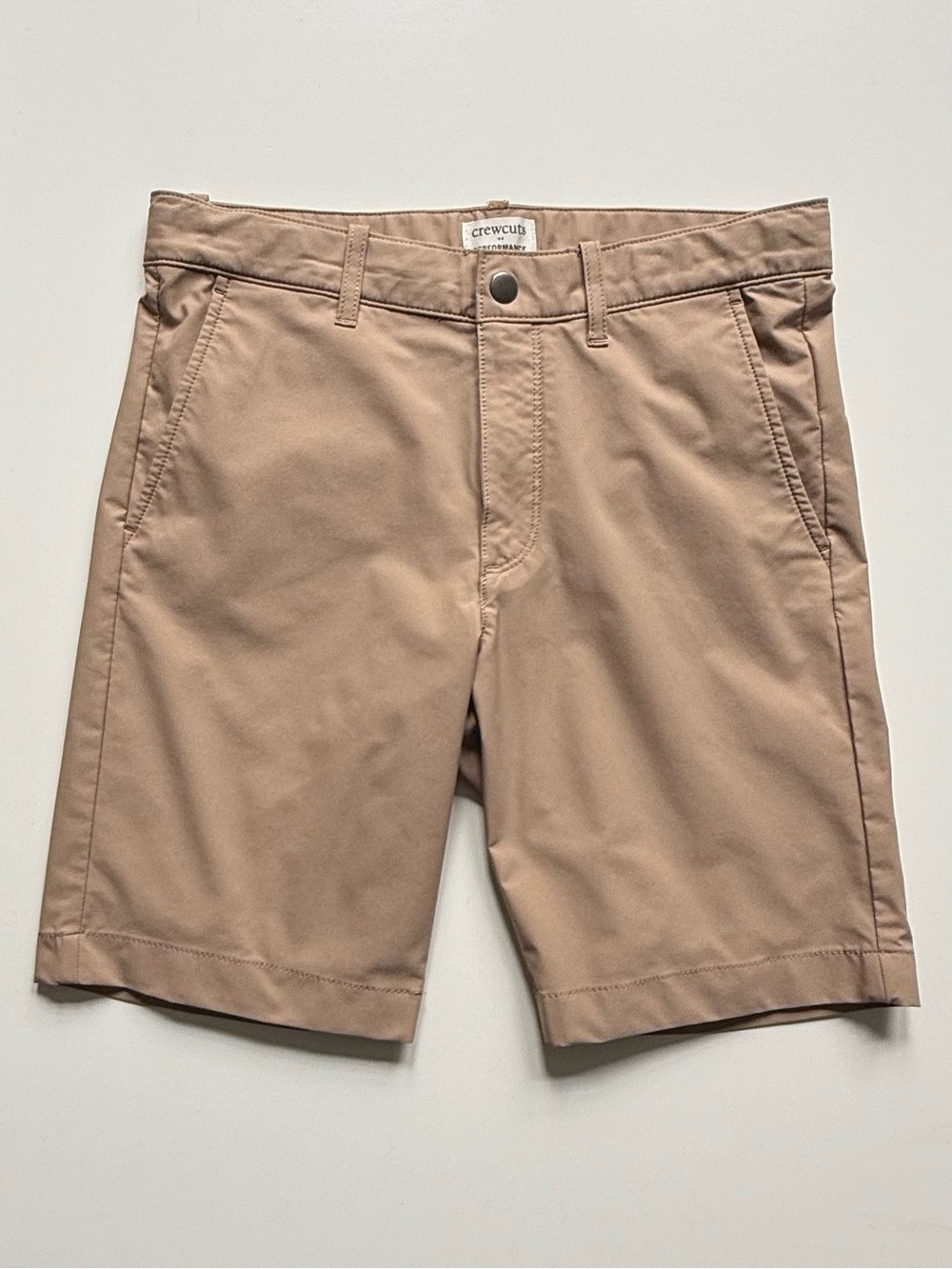 Crewcuts Boys' Gramercy Tech Shorts, British Khaki - Size 10